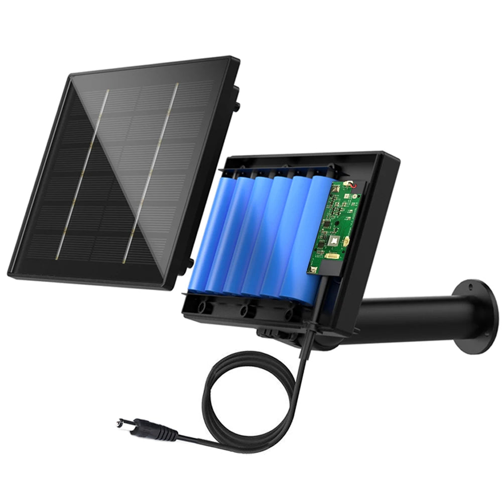 D4 5V 6V Solar Battery Charger For Security camera Portable Solar Power Bank With DC 5521 Output 4W Solar Panel Battery Charger-EXPROTAS