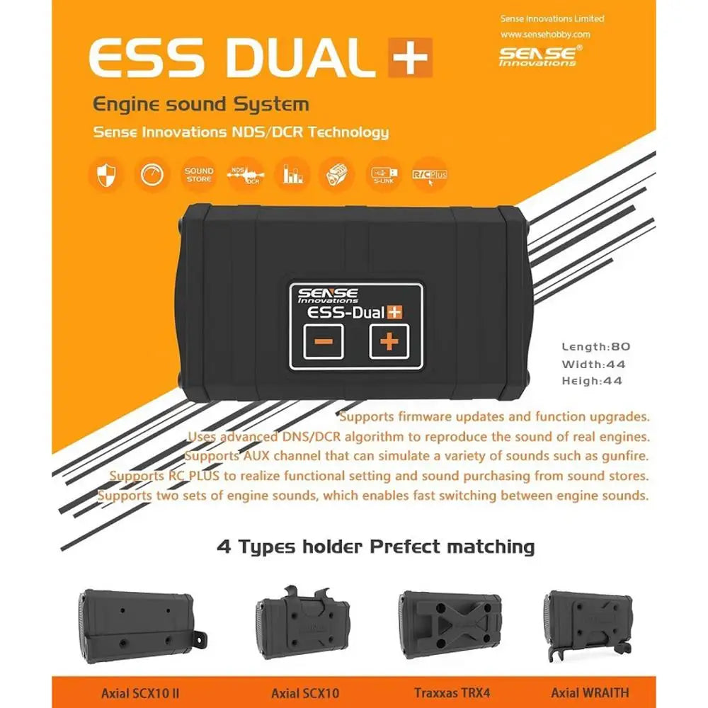 Sense Ess-Dual Speakers for RC Car Crawler Buggy Racing Modification
