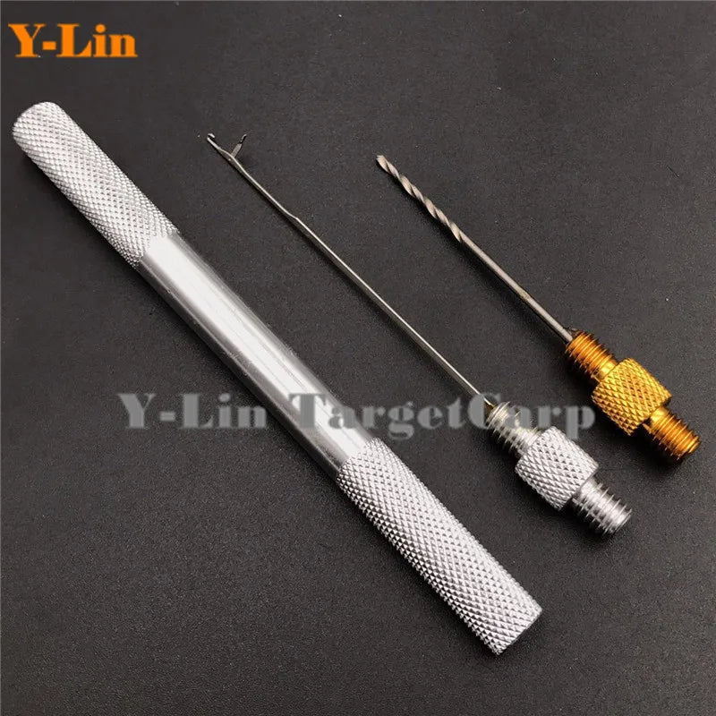 Carp Fishing Baiting Tools Set Hair Rig Needles Drills Boilie Splicing