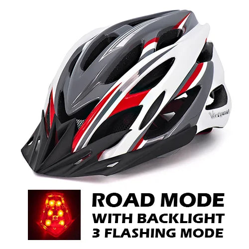 VICTGOAL Bicycle Helmet Men's Ultralight Taillight LED MTB Road Bike Helmet Cycling Motorcycle Electric Scooter Safty Helmets-EXPROTAS