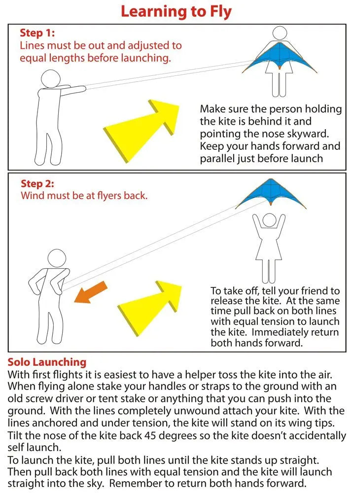 48 Inch Professional Dual Line Kite with Handle for Strong Winds Flying