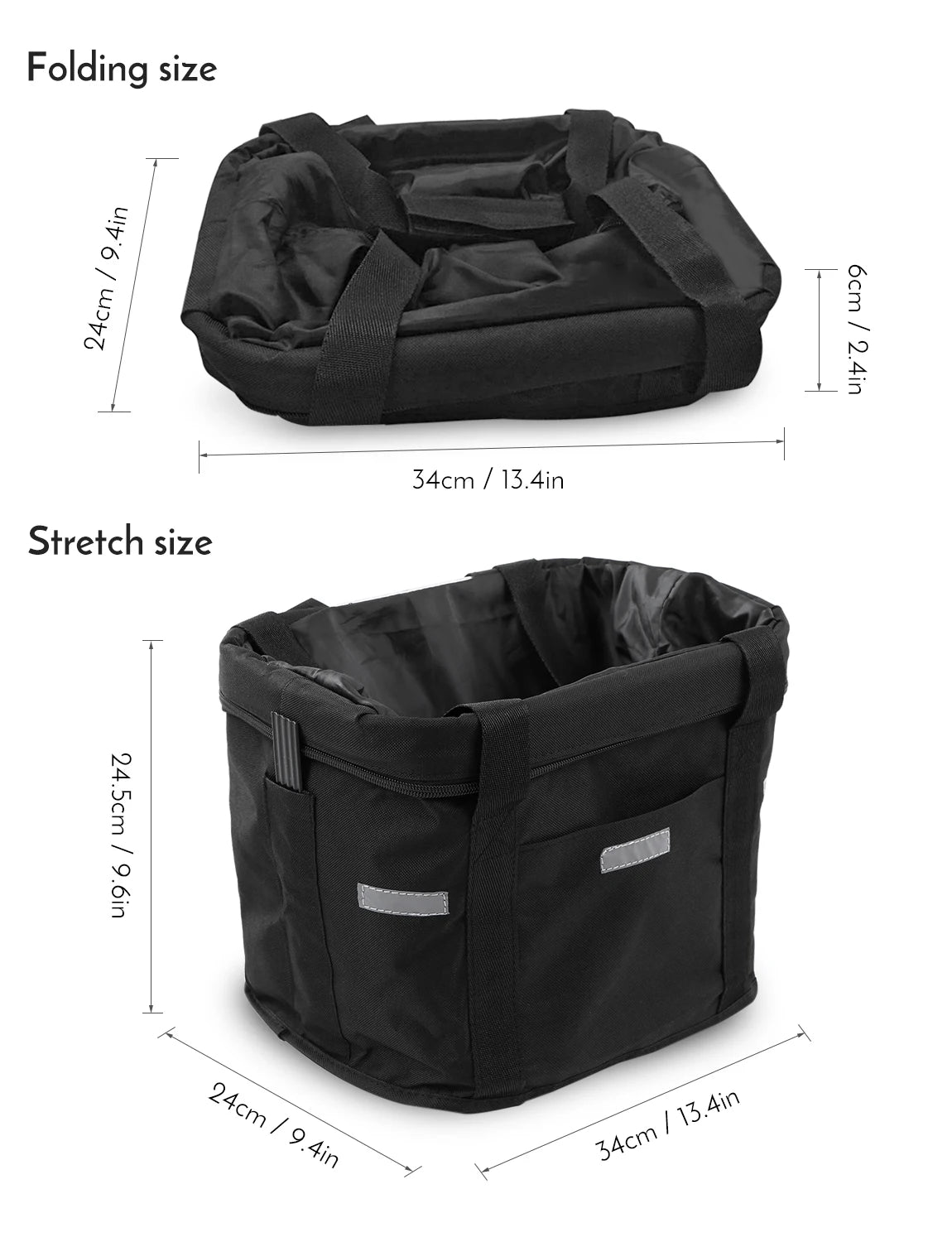 Waterproof Removable Bike Front Basket Handlebar Pet Carrier Frame Bag