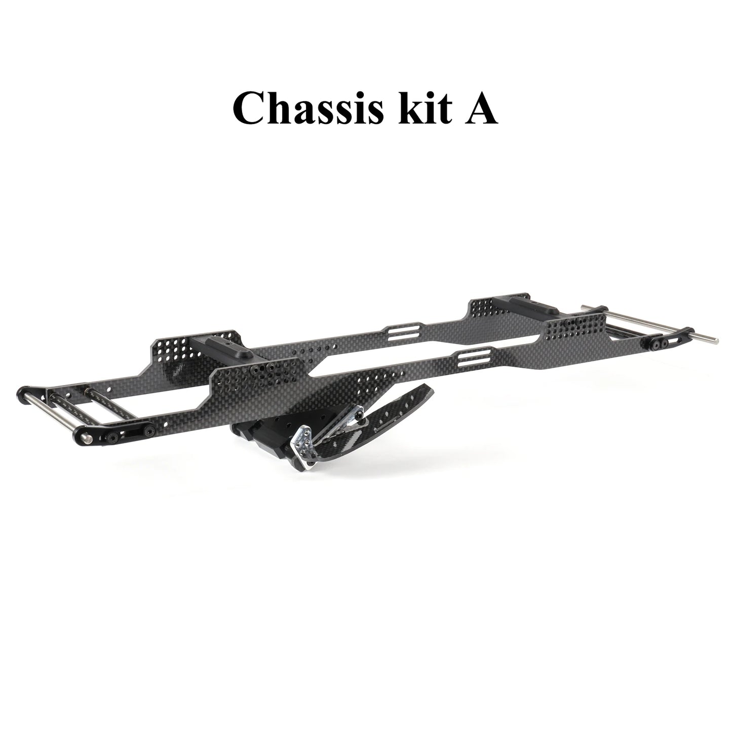 Carbon LCG Chassis Kit Delrin Skid Plate 1/10 RC Crawler Capra SCX10 II Comp