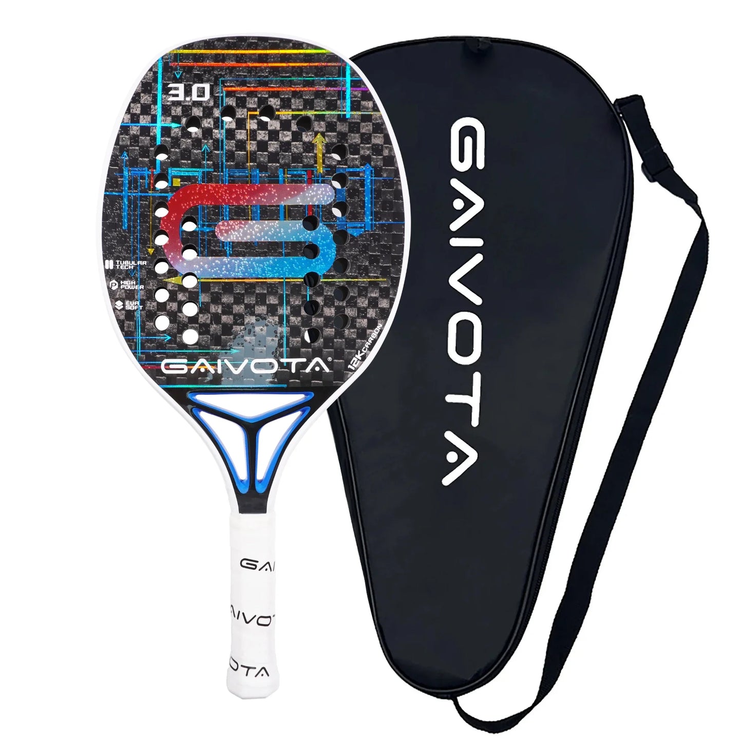 Gaivota3.0 2024 Beach tennis racket 12K carbon+backpack-EXPROTAS