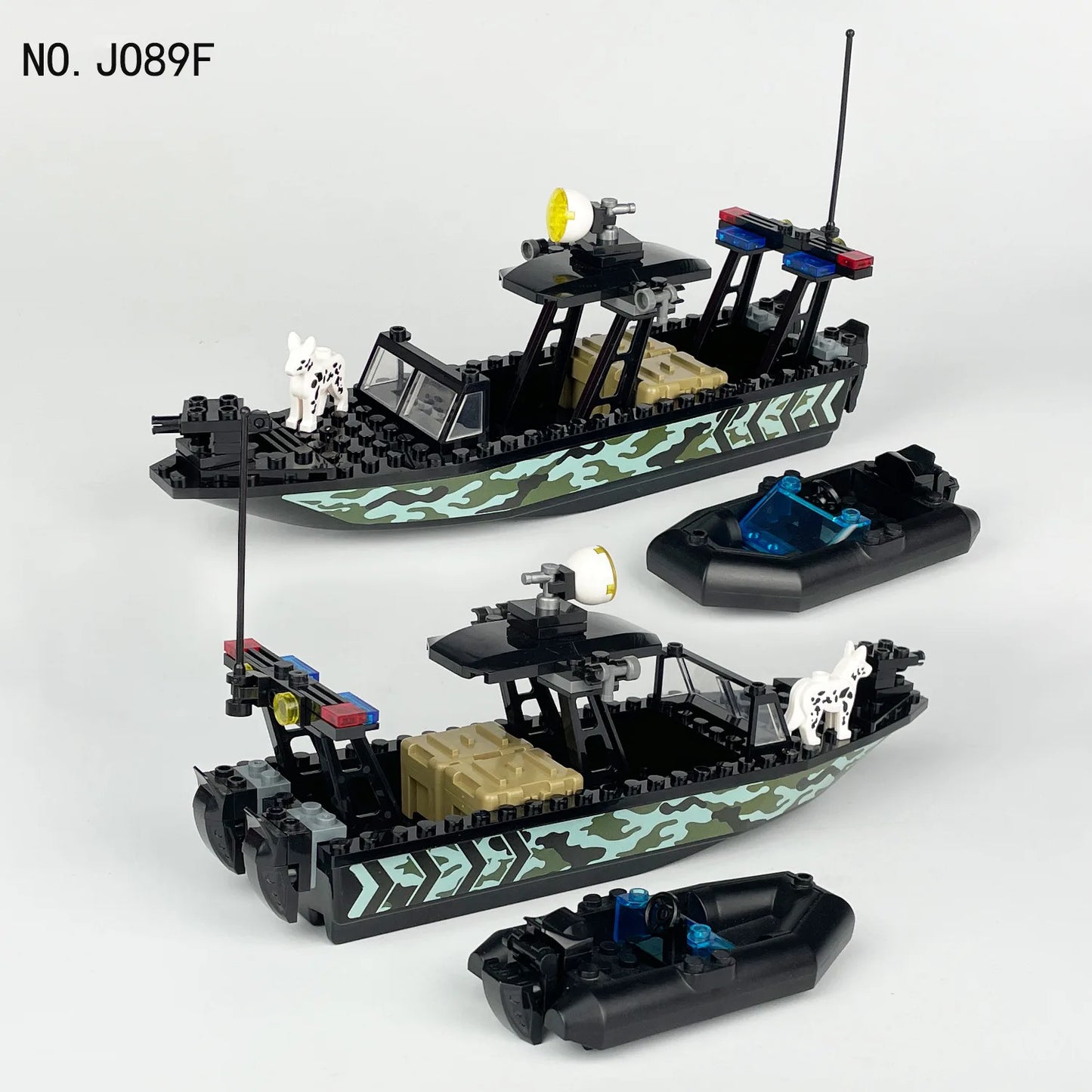 SWAT Sea Python Speedboat Assault Boat Building Blocks Military Brick Toy Set