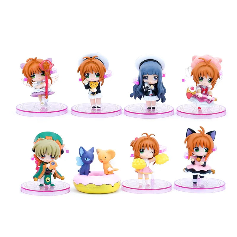 Cardcaptor Sakura 8pcs Vinyl Action Figure Set Anime Collectible Dolls - EXPROTAS
