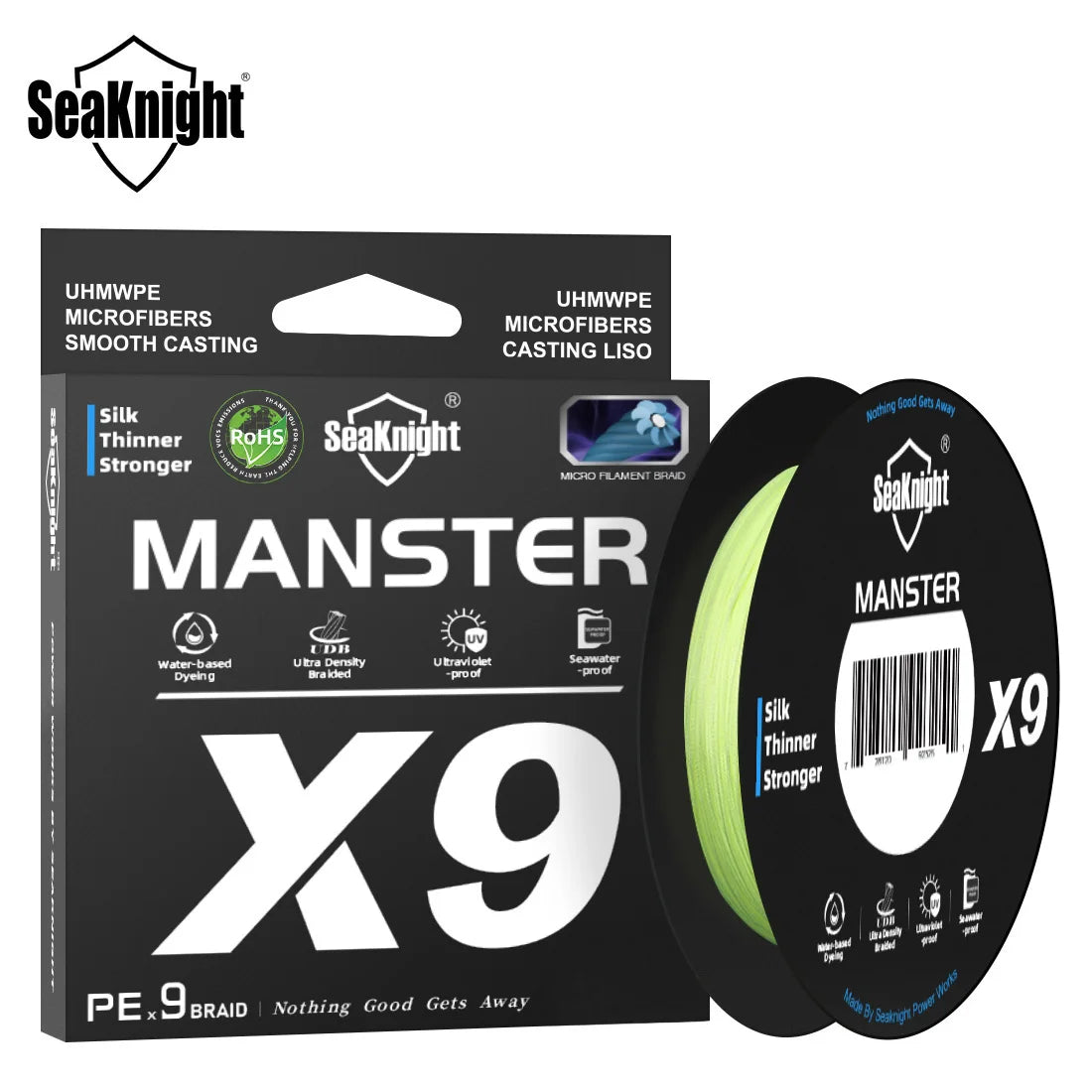 SeaKnight X9 Braided Fishing Line 150M 9-Strand PE Smooth Anti-UV Sea Line