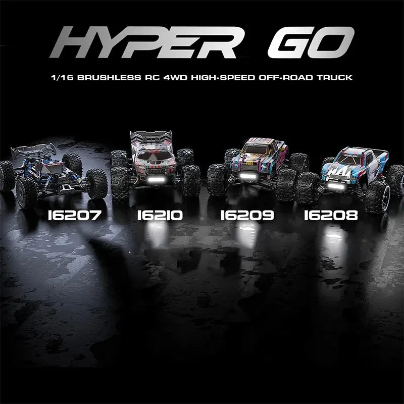 Hyper Go MJX 16208 16207 16209 16210 1/16 4WD RC Car 70KM/H Brushless RC Racing Car Remote Control Cars Off-Road Truck Toys-EXPROTAS