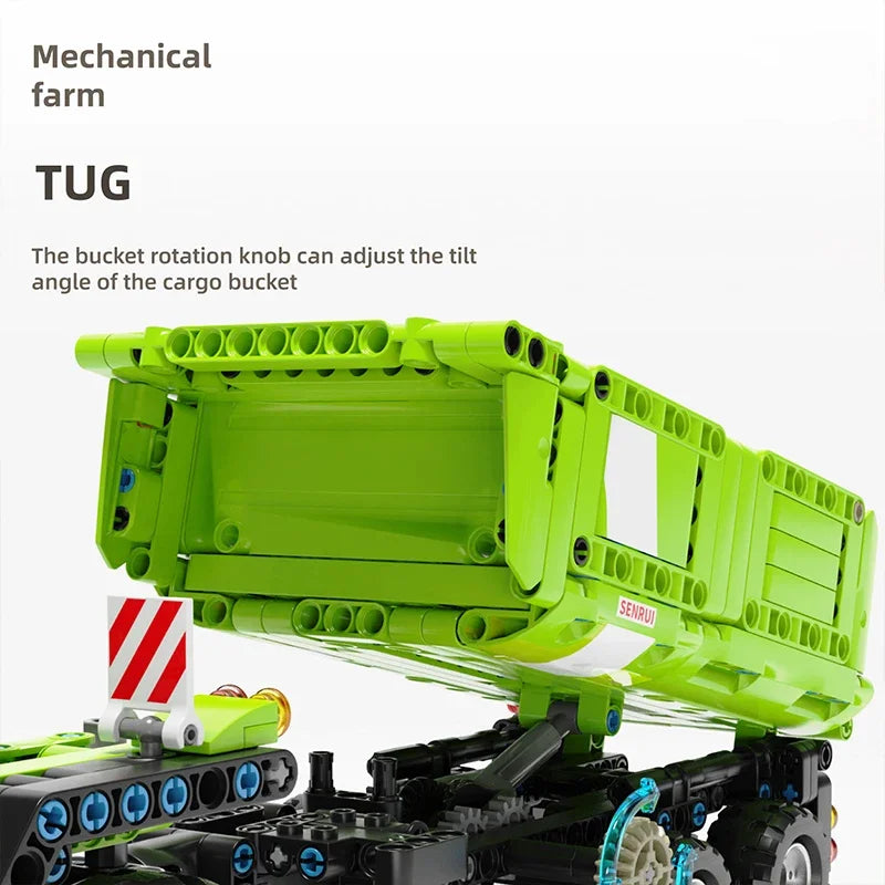 City Construction Tractor Harvester Building Block Kits Truck Farm Construction Vehicles Set Toys for Adults Boys Girls-EXPROTAS