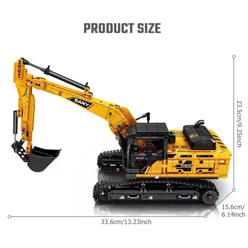 SEMBO Excavator Building Blocks 1022pcs City Construction Vehicle MOC Model Toy Gift