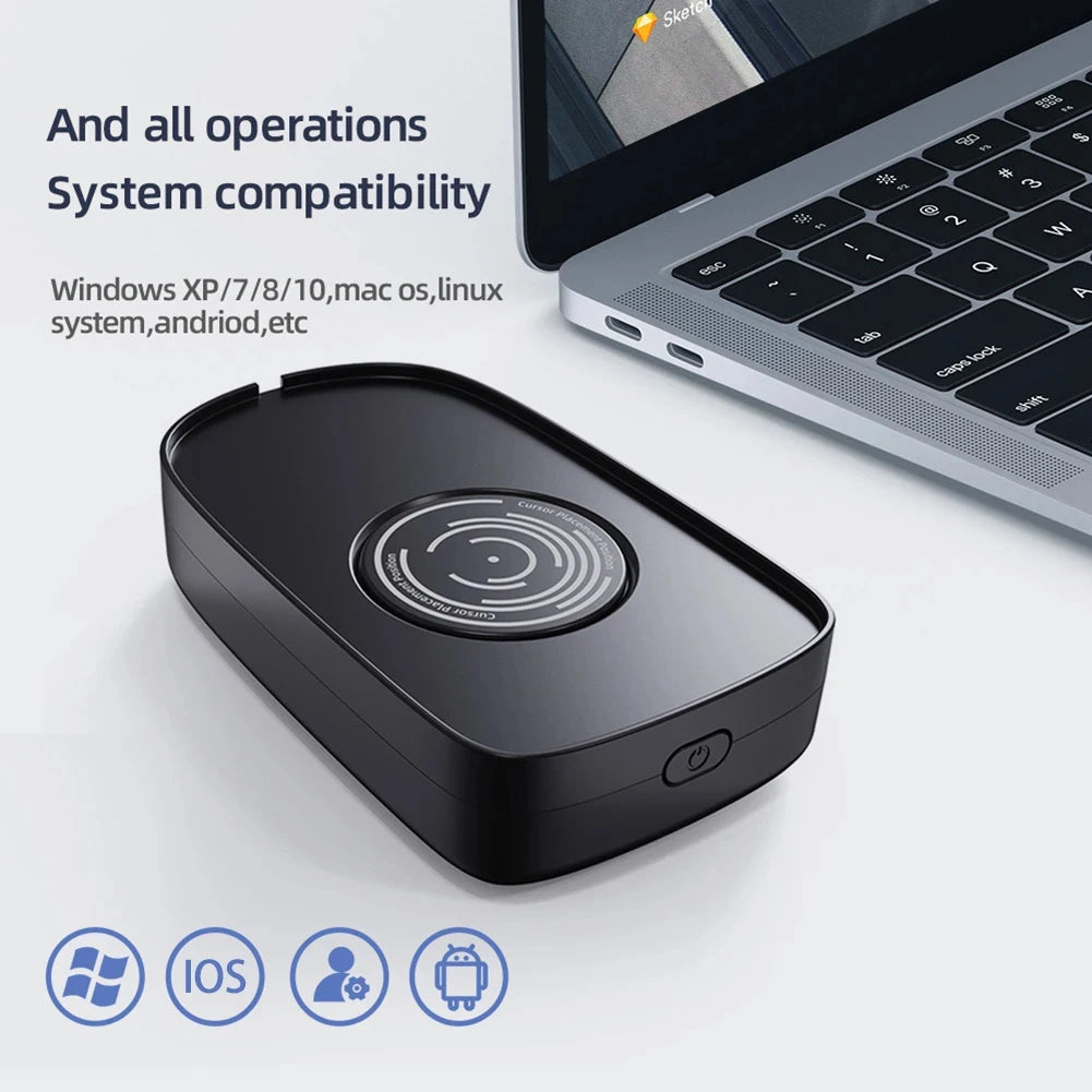 Undetectable Mouse Jiggler USB 5V 1A Keeps PC Awake Wired Wireless Use