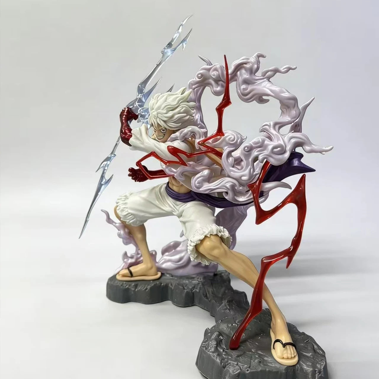 28cm One Piece Luffy Gear 5 Nika Action Figure PVC Collectible Statue