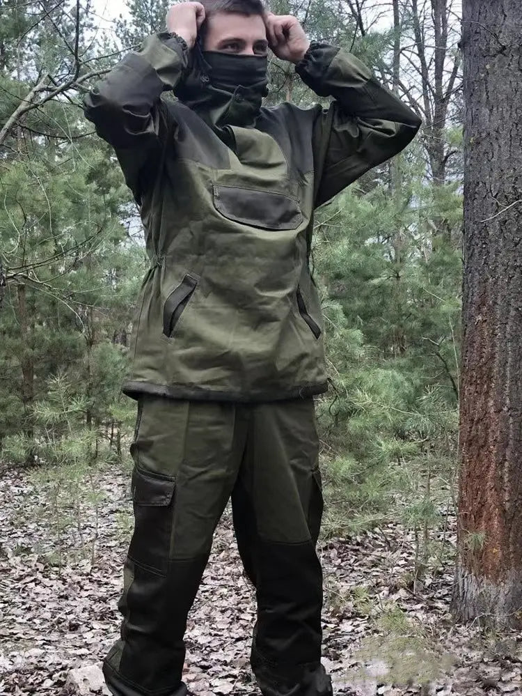 Gorka 4 Men's Mountain Camouflage Combat Suit Cotton Blend Working Hunting Training Uniform Short Eye-catching Design