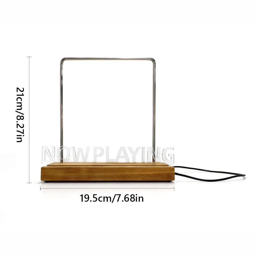 Now Playing Record Display Stand LED Acrylic Holder for Vinyl Albums
