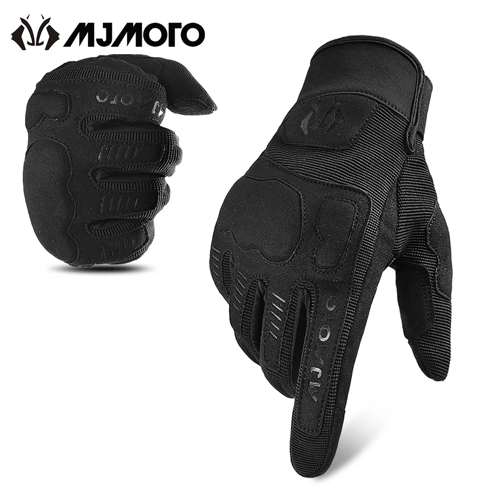 MJMOTO Summer Motorcycle Gloves Windproof Touchscreen Non-Slip Motocross