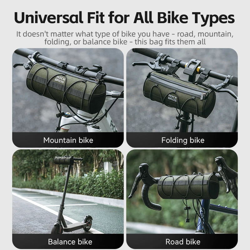 Bike Bag Rockbros 2L Waterproof Handlebar Storage Pannier Portable