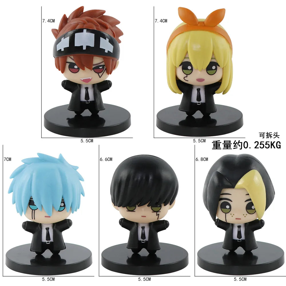 5pcs Mashle Magic and Muscles Figure Set 7cm Anime Collectible Models