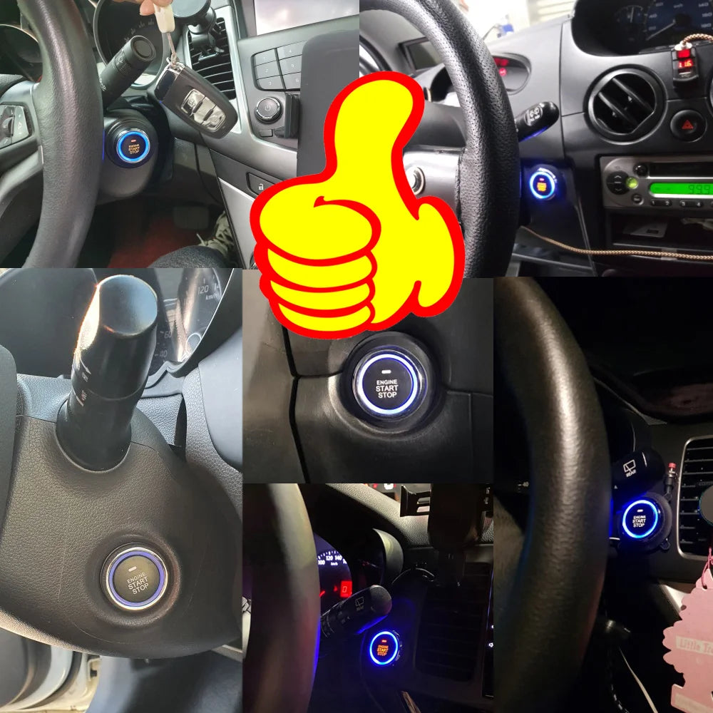 Universal Car Alarm Auto Start Stop System Remote Control Engine Ignition Autostart Kit Keyless Push Start System Car Accessorie-EXPROTAS