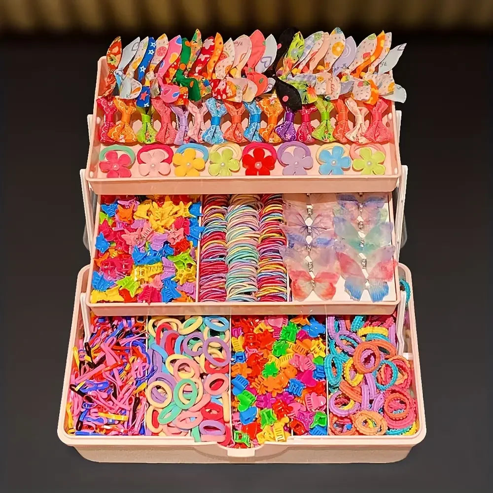 555Pcs Cute Colorful Butterfly Hair Clips Girls Accessories for Sweet Hairstyles