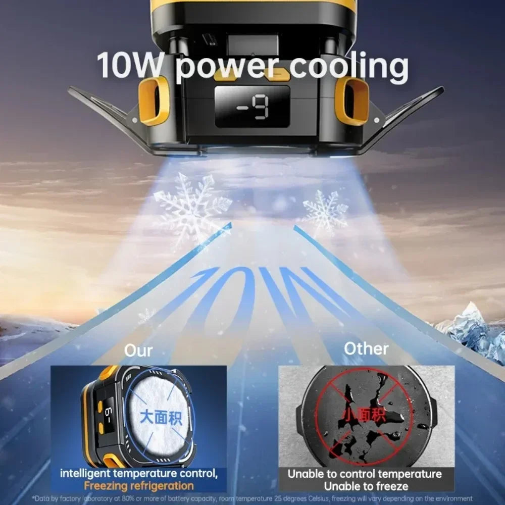 Battery Mobile Phone Cooling Fan 10W 2000mAh Semiconductor Cooler for Gaming