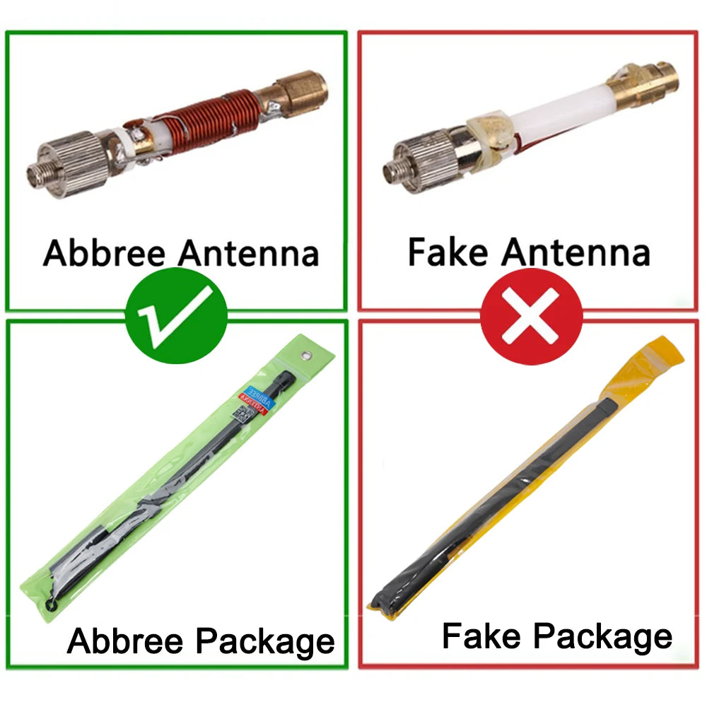 ABBREE CS Tactical Antenna SMA-Female Dual Band VHF UHF 144/430Mhz Foldable For Walkie Talkie Baofeng UV-21 UV-5R QuanSheng K5-EXPROTAS
