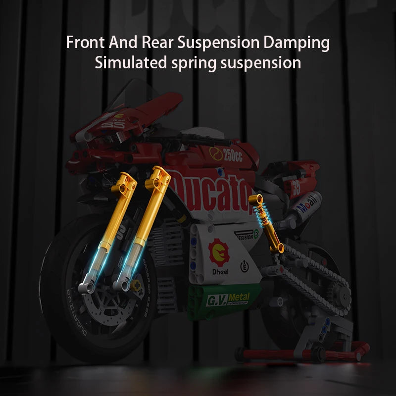 Technic Series Motorcycle V4 Building Blocks Set Super Motorbike Model Kit Technical Racing Kids Assembled Toys Gifts For Boys-EXPROTAS