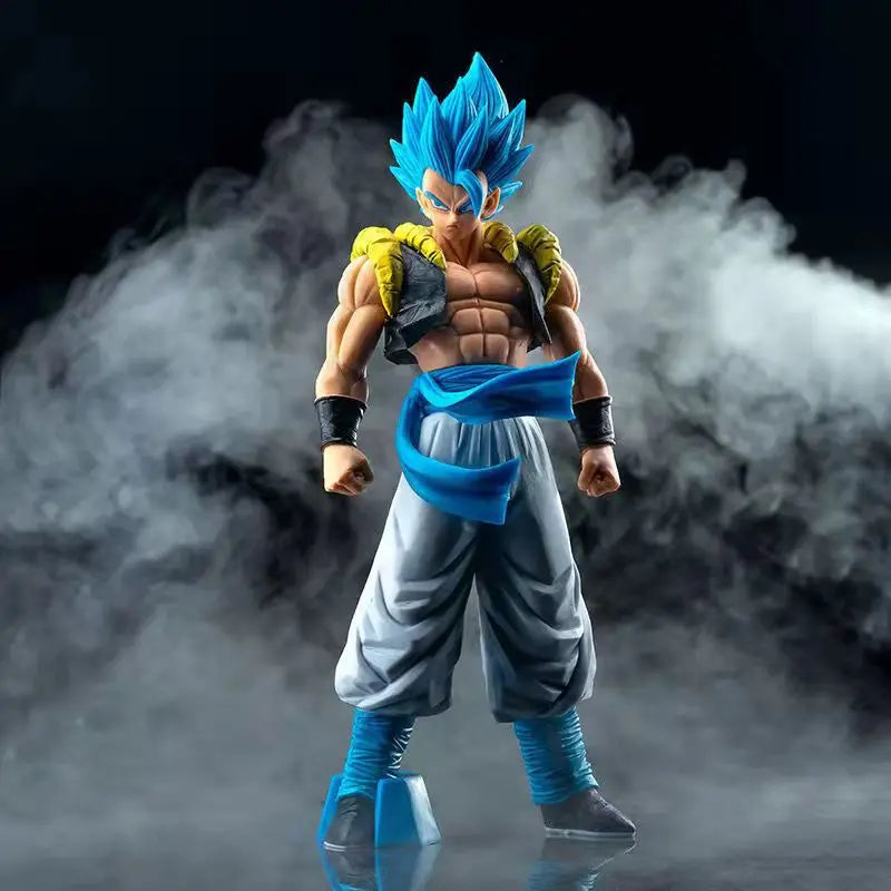 31CM Anime Dragon Ball Z Super Saiyan Blue Gogeta PVC Action Figure Model Toys Desktop Decoraction Children Birthday Gift-EXPROTAS