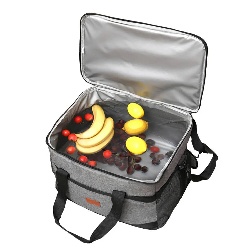 35L Insulated Picnic Lunch Bag Large Collapsible Cooler for Camping Travel