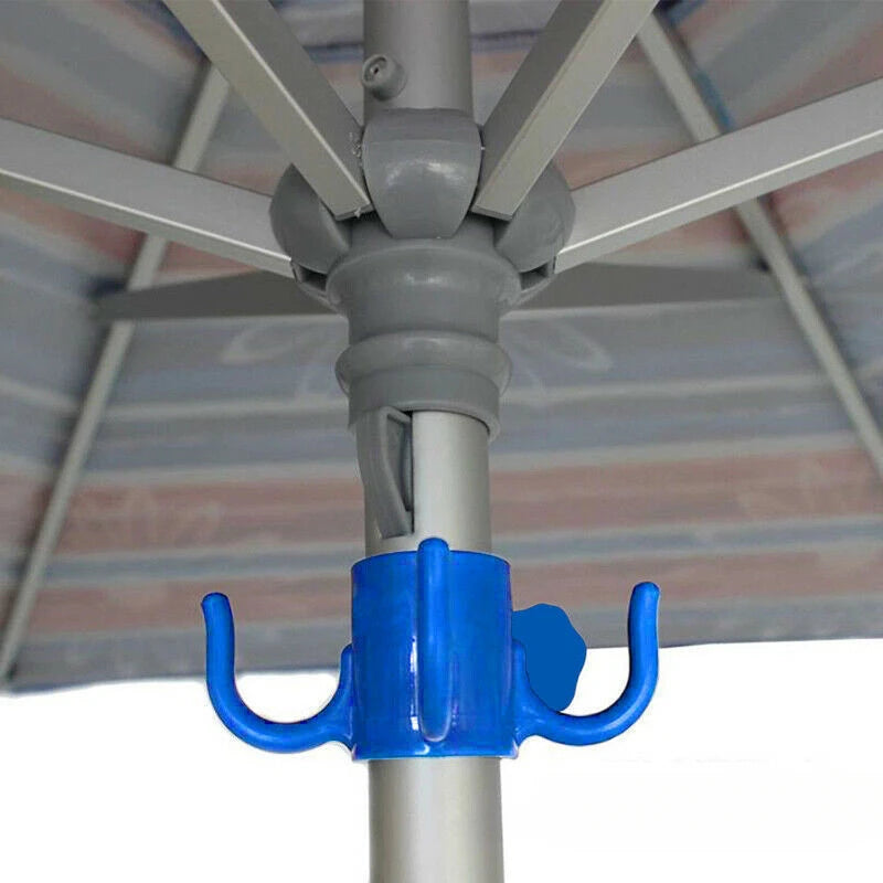 Beach Umbrella Hook 4-Arm Hanger for Towels Bags Hats Tent Camping Gear