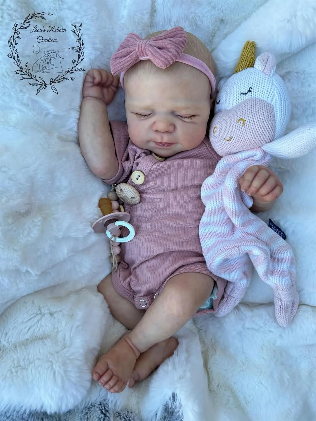 19-inch Newborn Baby Reborn Doll Pascale Soft Body Lifelike Cuddly 3D Skin