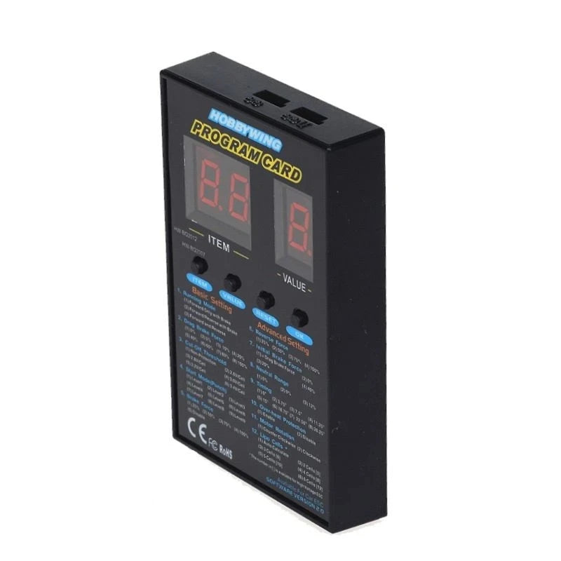 Hobbywing LED Program Box 120A ESC Card for RC Cars Multifunctional