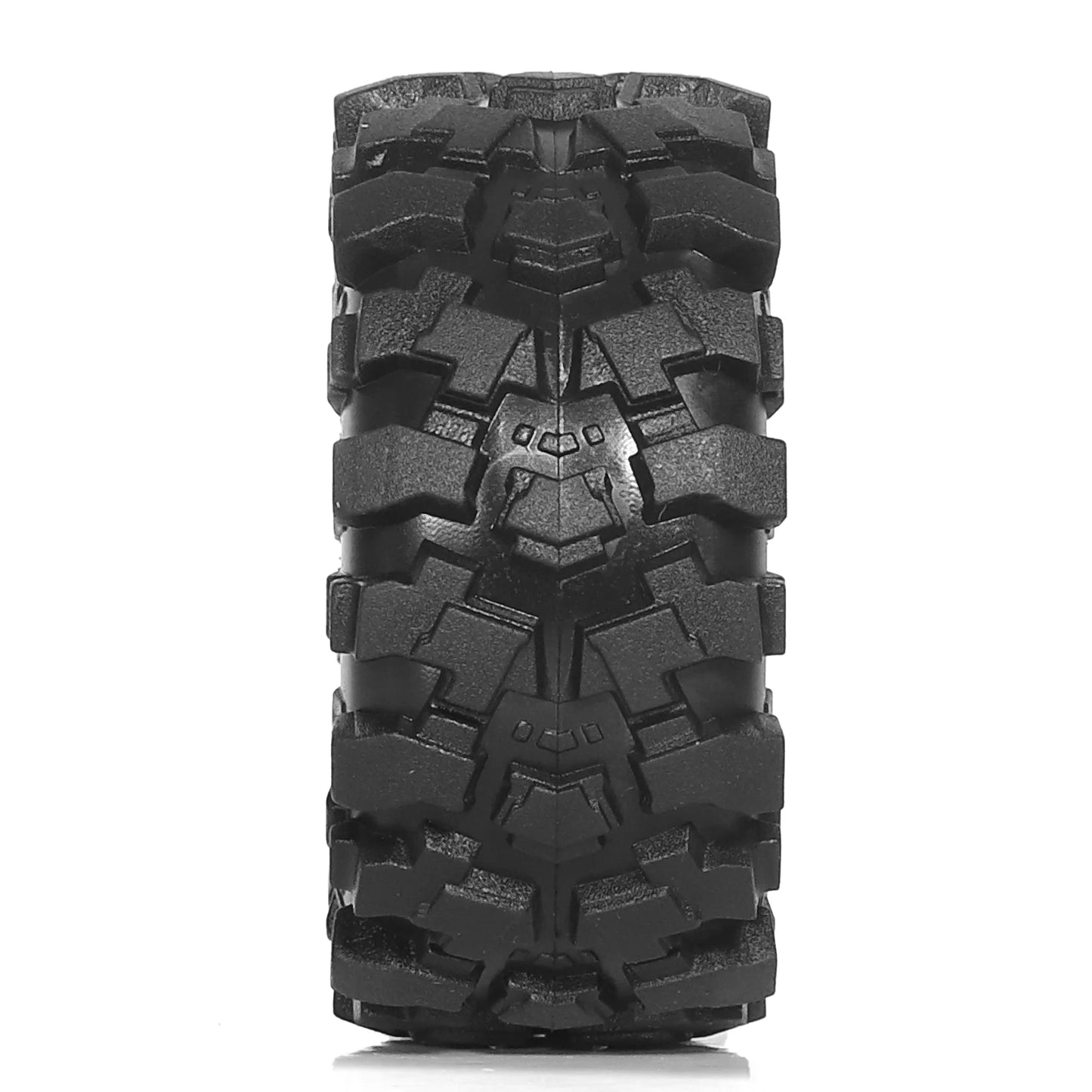 RED SPIDER 1.0 Beadlock Wheels & Mud Tires Set for 1/18 1/24 RC Crawler SCX24