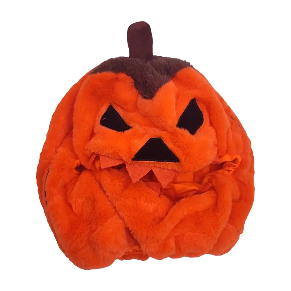 Fun Pumpkin Helmet Cover for Full-Face Motorcycle Helmets - One Size