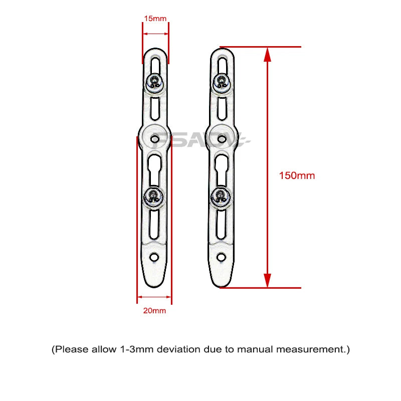 CNC Aluminum Windscreen Adjusters Bracket for Suzuki V-Strom 800DE - EXPROTAS