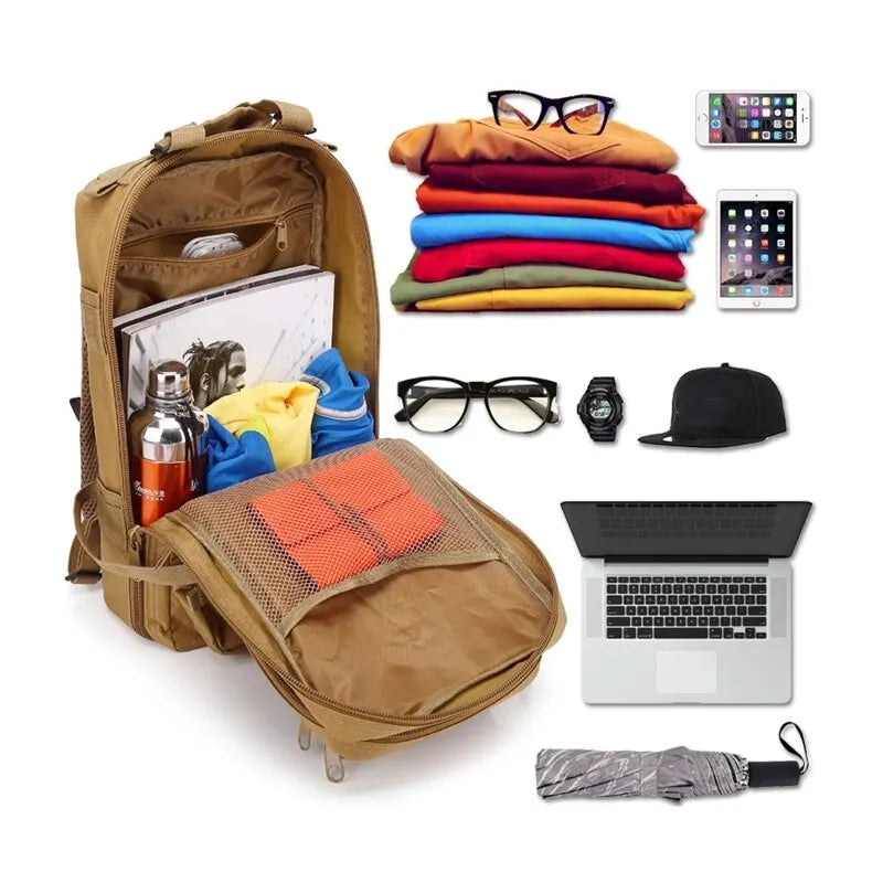 Military Tactical Backpack Travel Sports Camouflage Bag Outdoor Climbing Hunting Backpack Fishing Hiking Army 3P Pack Bag-EXPROTAS
