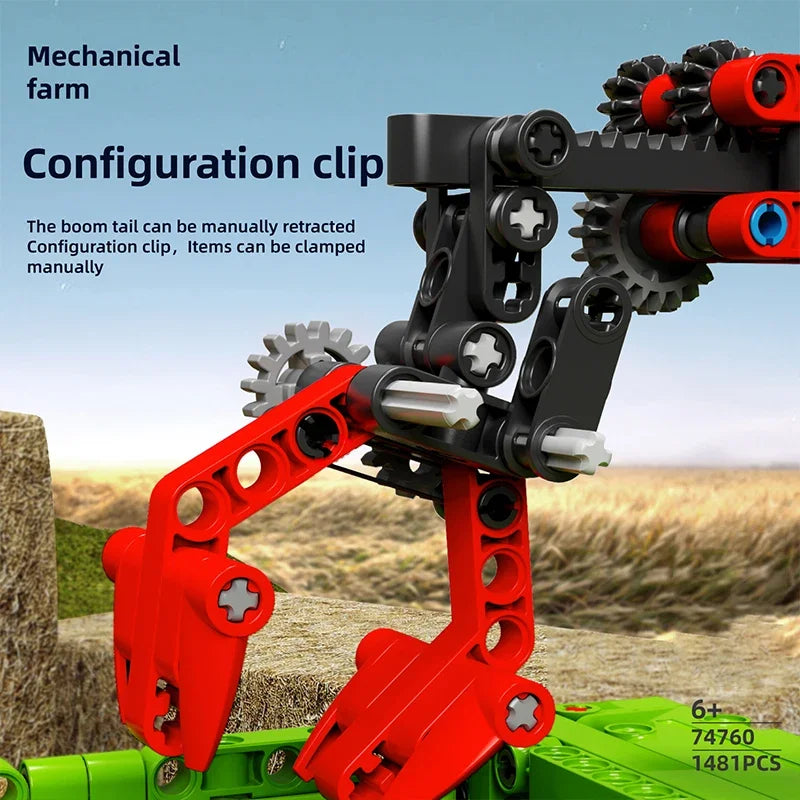 City Construction Tractor Harvester Building Block Kits Truck Farm Construction Vehicles Set Toys for Adults Boys Girls-EXPROTAS