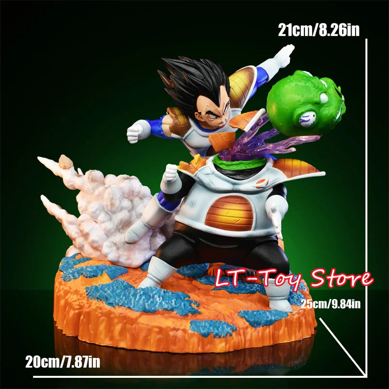 21cm/8.26in Anime Dragon Ball Z Figure Vegeta vs Guldo Action Figure Ginyu Force Statue Collectible Model Toys Gift-EXPROTAS