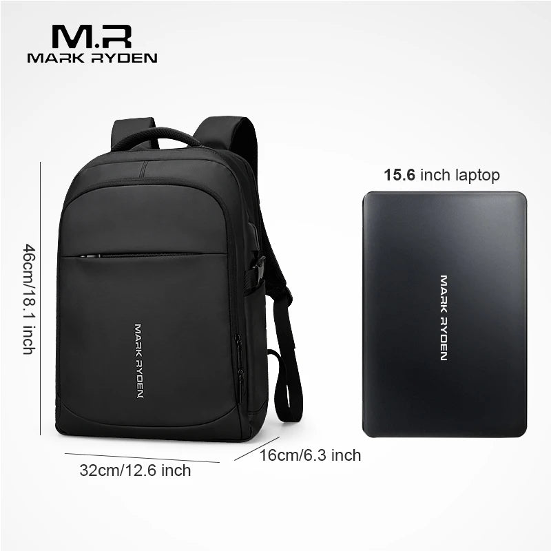 MARK RYDEN Man Backpack Multifunctional 15.6inch Laptop Bag Multi-layer Pockets School Backpack-EXPROTAS