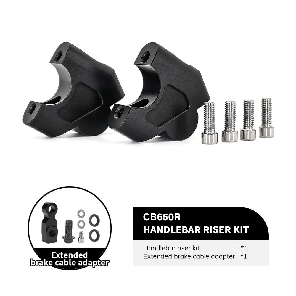For Honda CB650R Handlebar Riser Clamp Adapter Height Lift Mount 2019-2025
