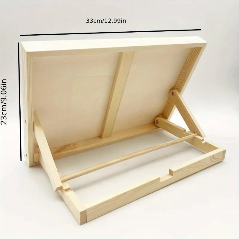 1PC Wooden Easel Stand Portable Foldable Sketching Drawing Board Art