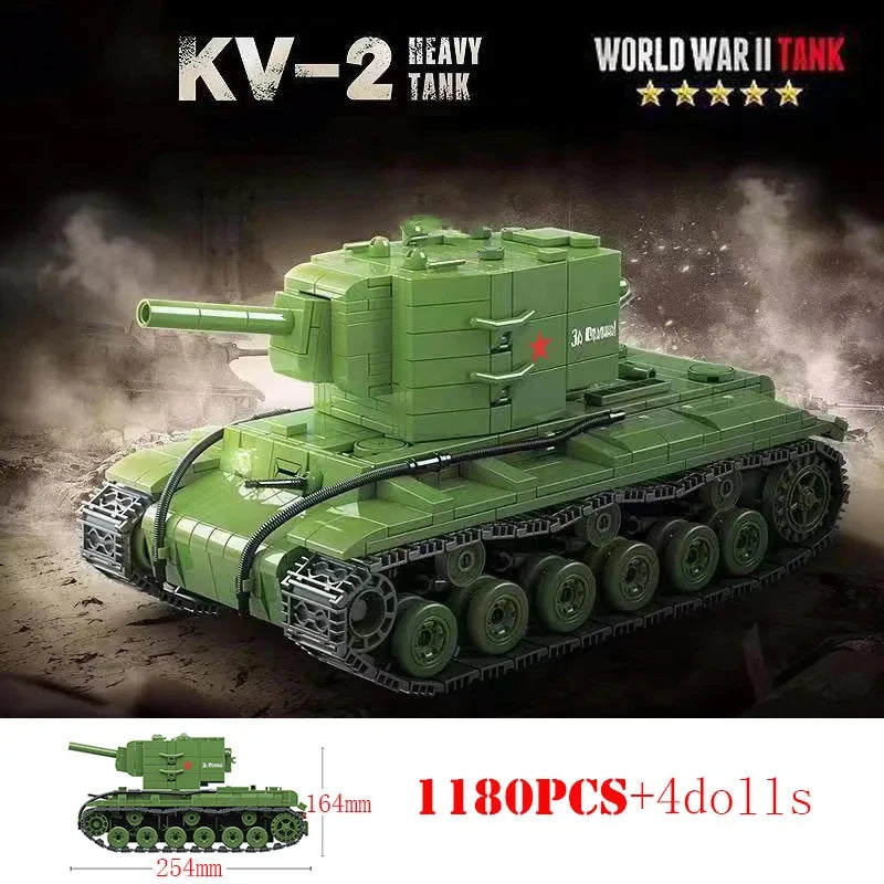 WW2 German Panther Panzer IV Tiger I Tank Building Blocks Military Brick Set