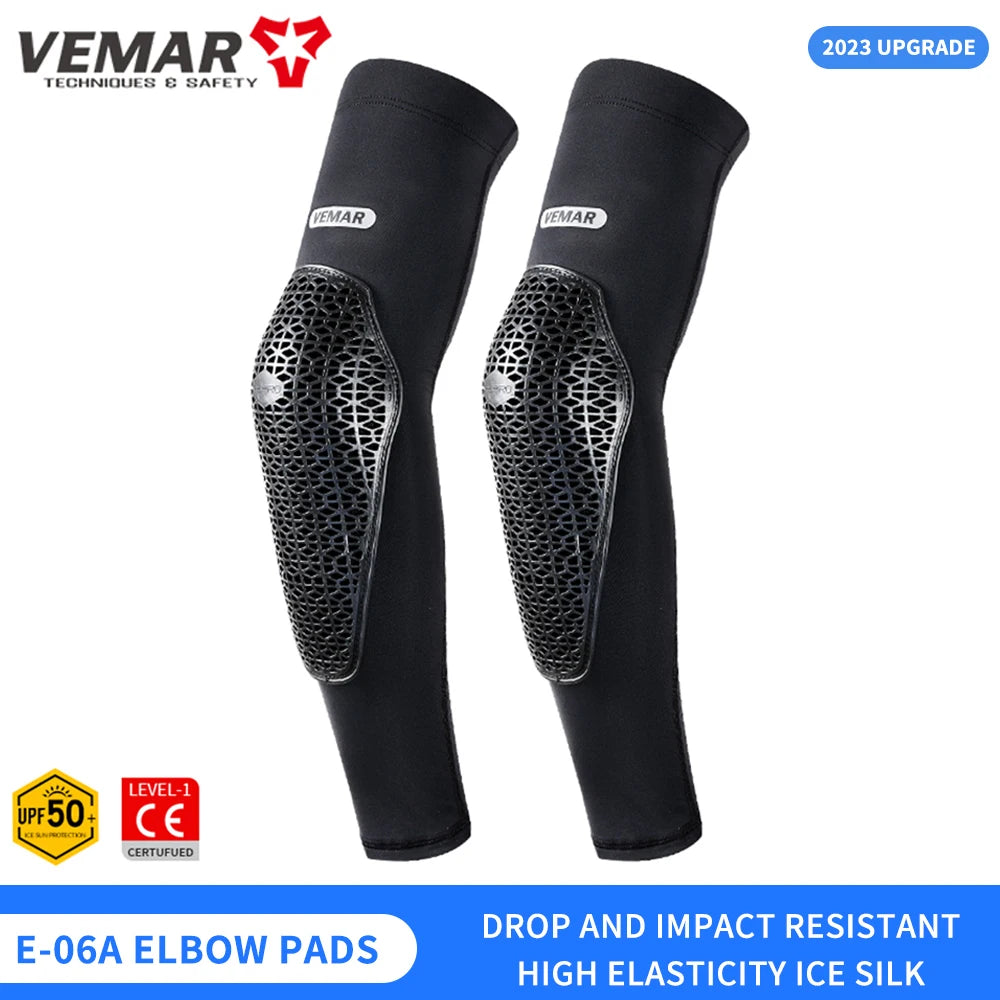 Motocross Knee Elbow Pads VEMAR Protective Sleeves Motorcycle MTB ATV DH