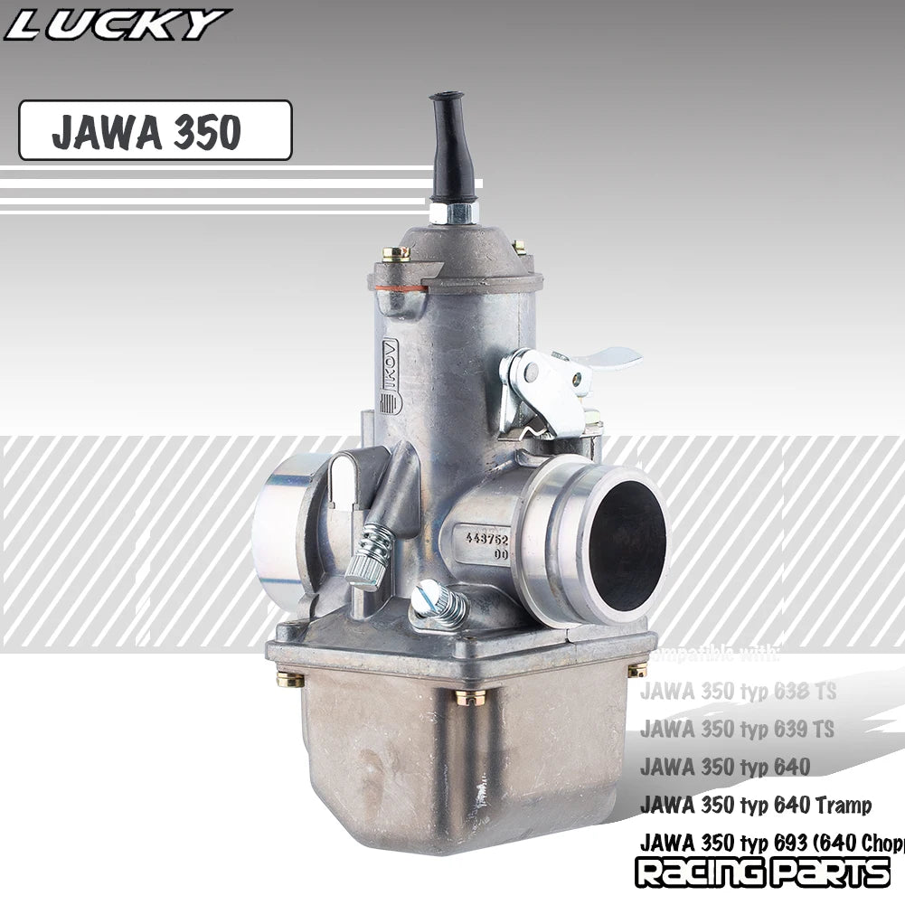 NEW JAWA 350 28mm Carburetor for TS Type 638/639/640/693 Chopper 12V Vergaser