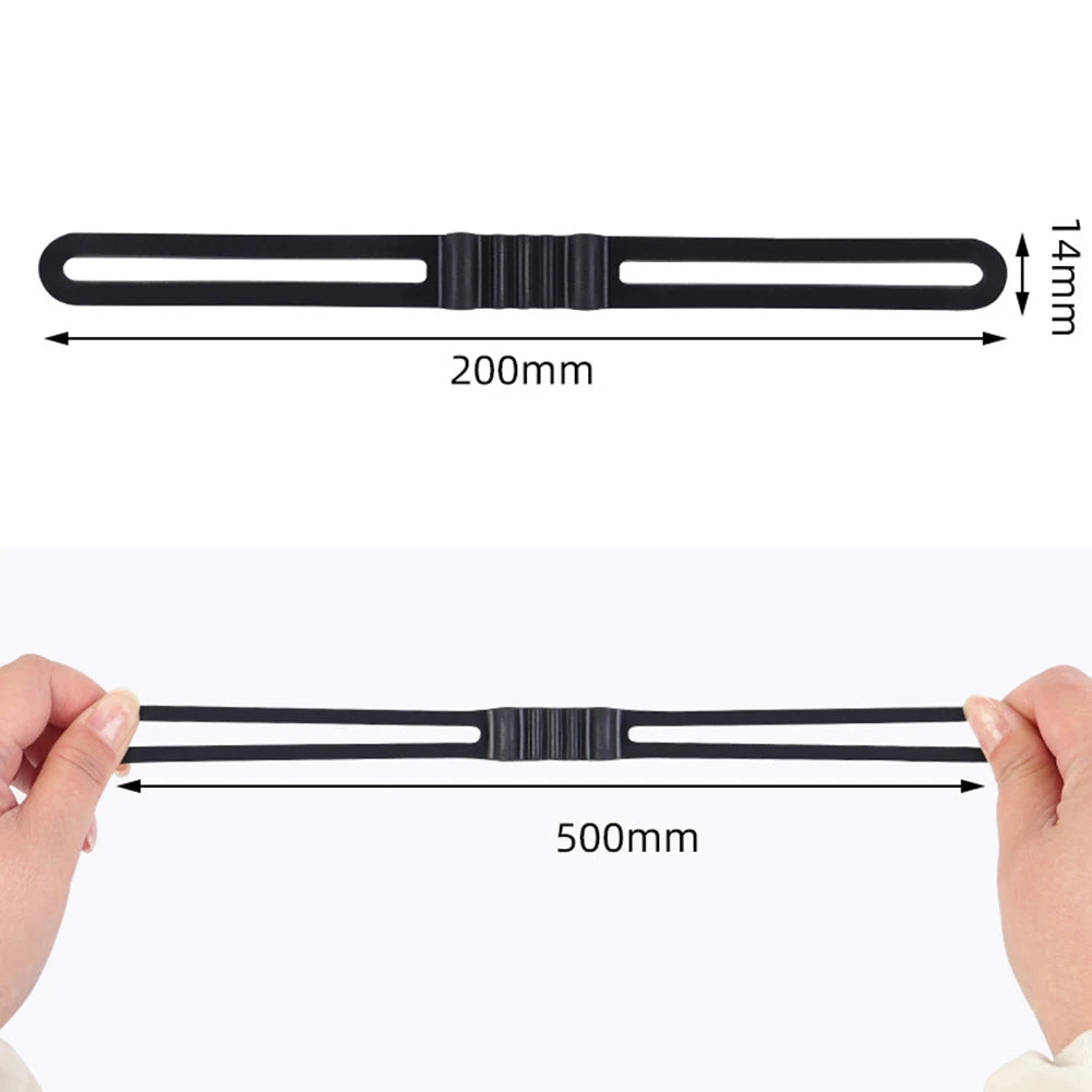 10pcs Bike Silicone Mount Band Rubber Strap for Headlight Taillight Lights