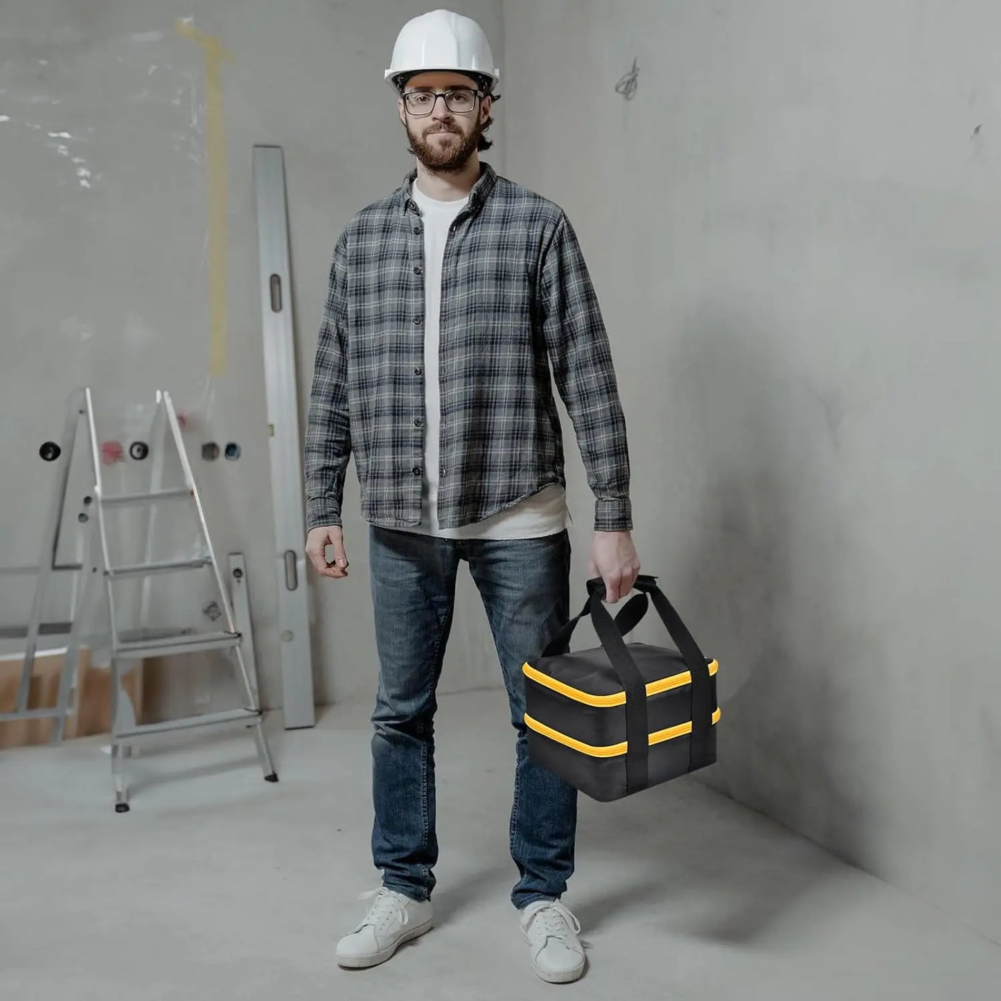 Large Battery Storage Bag for DeWalt Milwaukee 12V/18V/20V Charger Tool Case