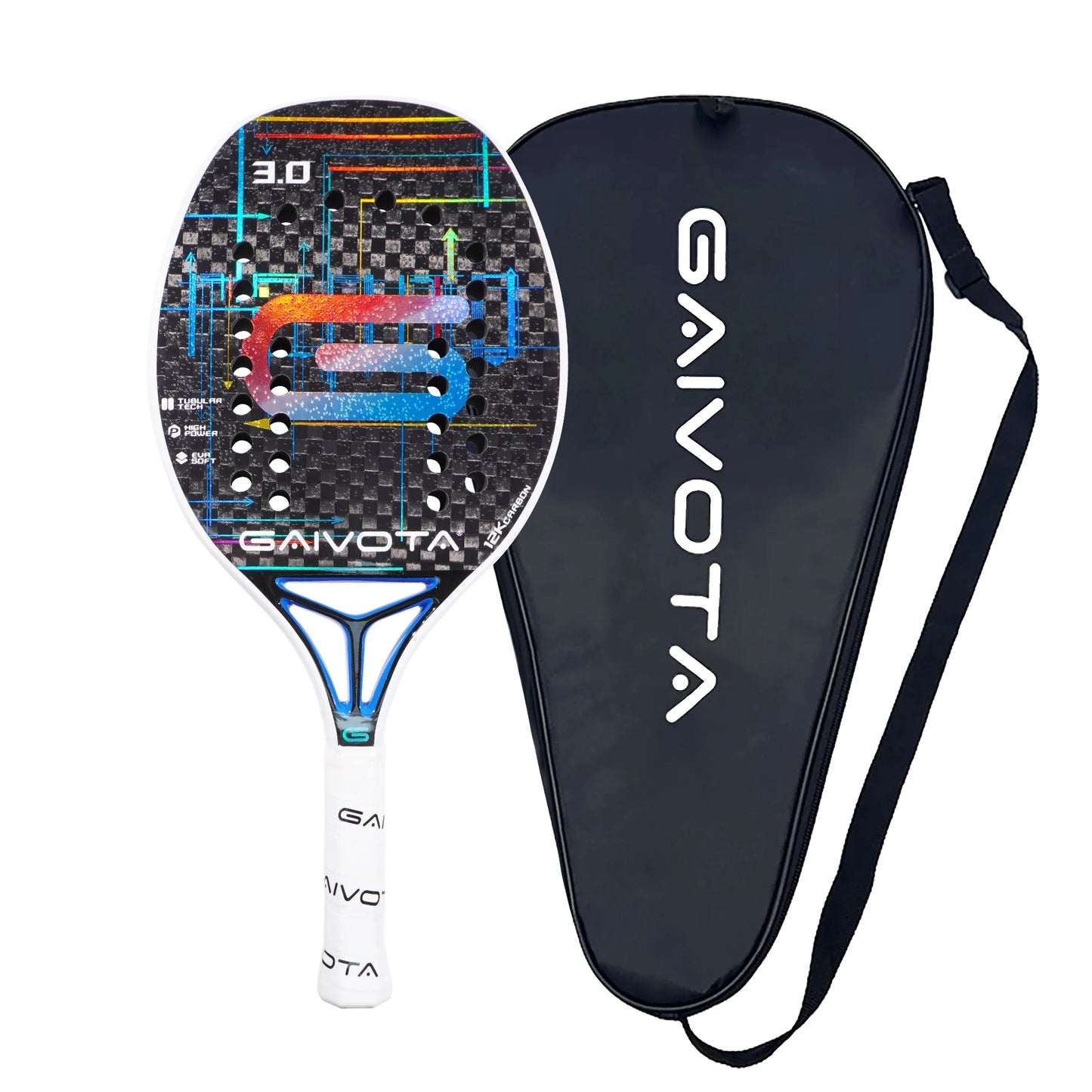 Gaivota3.0 2024 Beach tennis racket 12K carbon+backpack-EXPROTAS