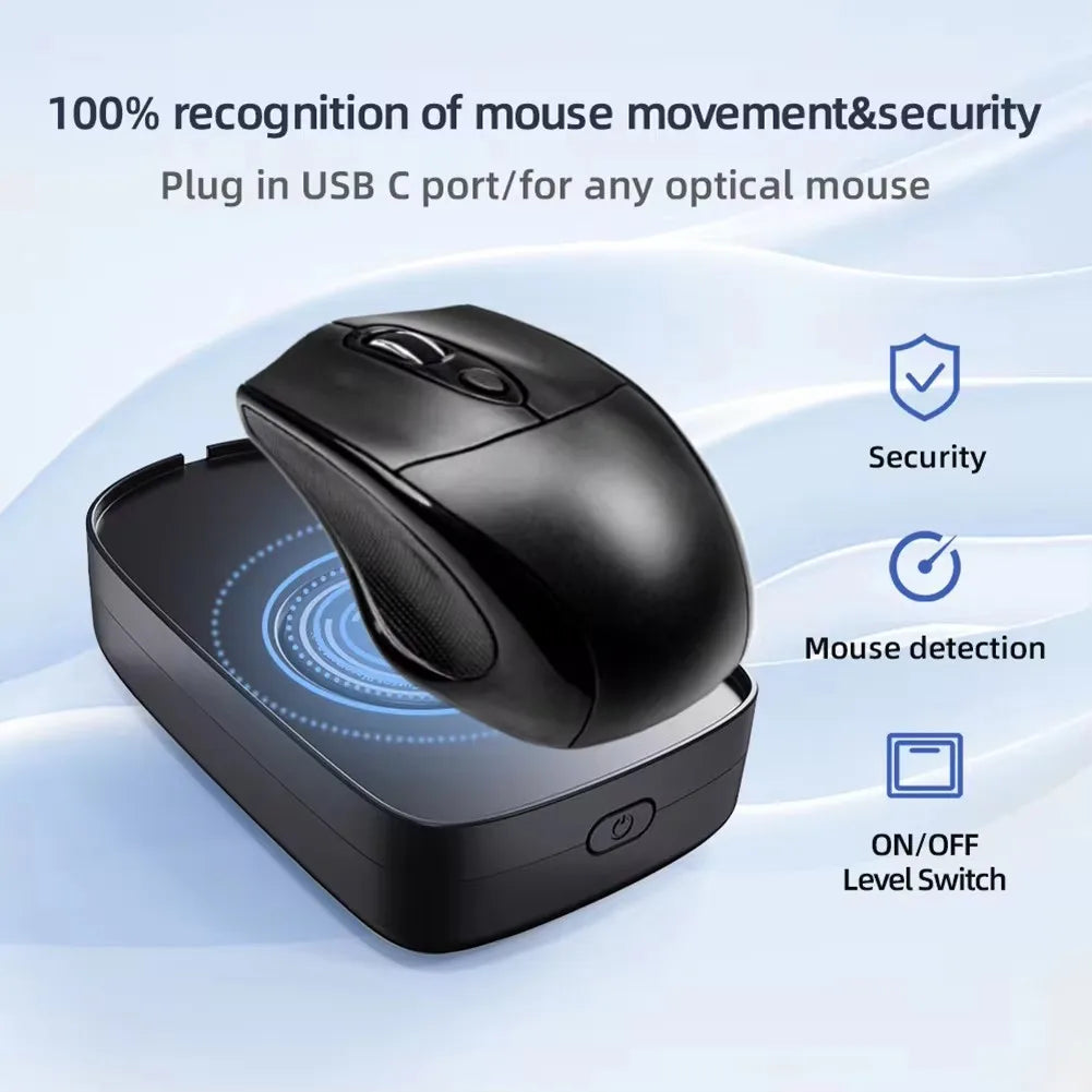 Undetectable Mouse Jiggler USB 5V 1A Keeps PC Awake Wired Wireless Use