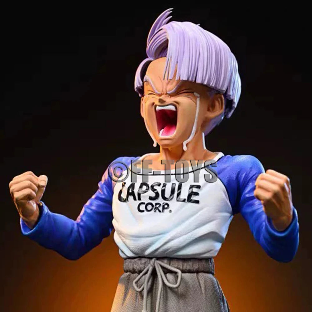 Dragon Ball Z Super Saiyan Trunks Figure PVC Statue with Light Head Model Toy