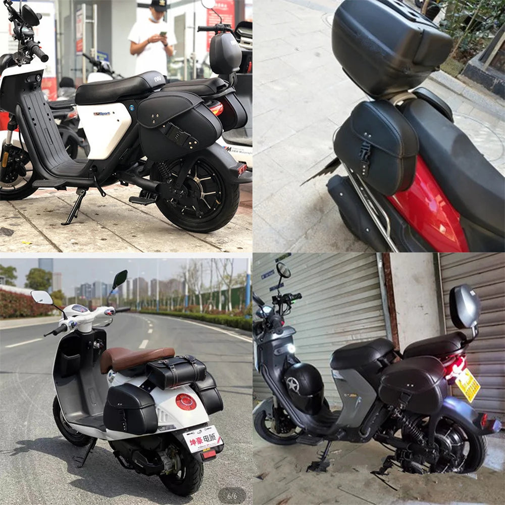 Motorcycle Saddle Bags | Universal Side Luggage Pouch for Honda Yamaha Suzuki