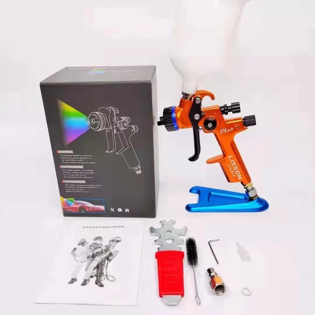 Professional Spay Gun 1.3mm Nozzle Gravity Airbrush For Painting Car Aerograph Pneumatic Gun TV1200-EXPROTAS